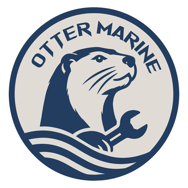 Otter Marine otter and wrench logo