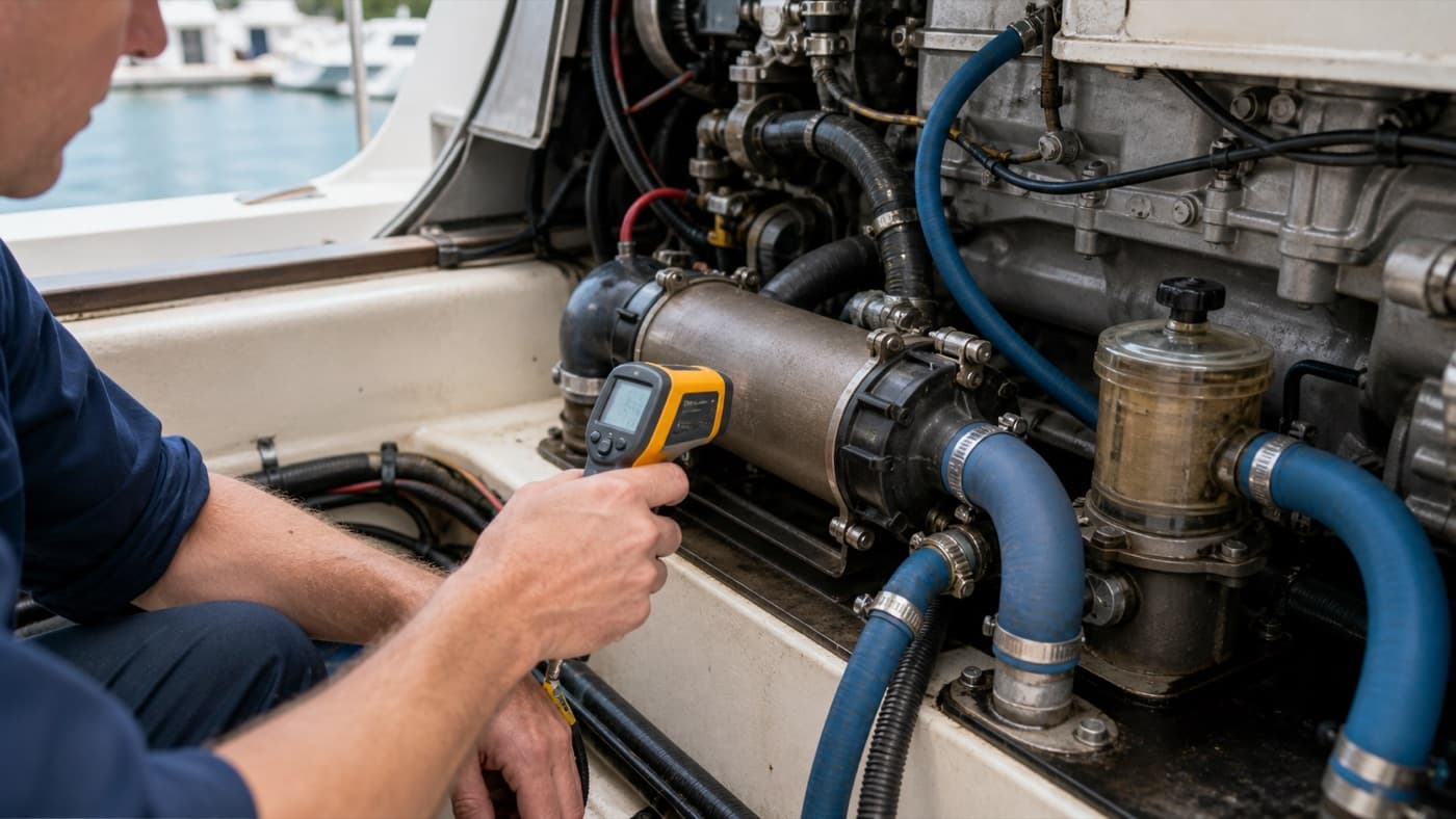Editorial photograph for Why Is My Boat Engine Overheating?