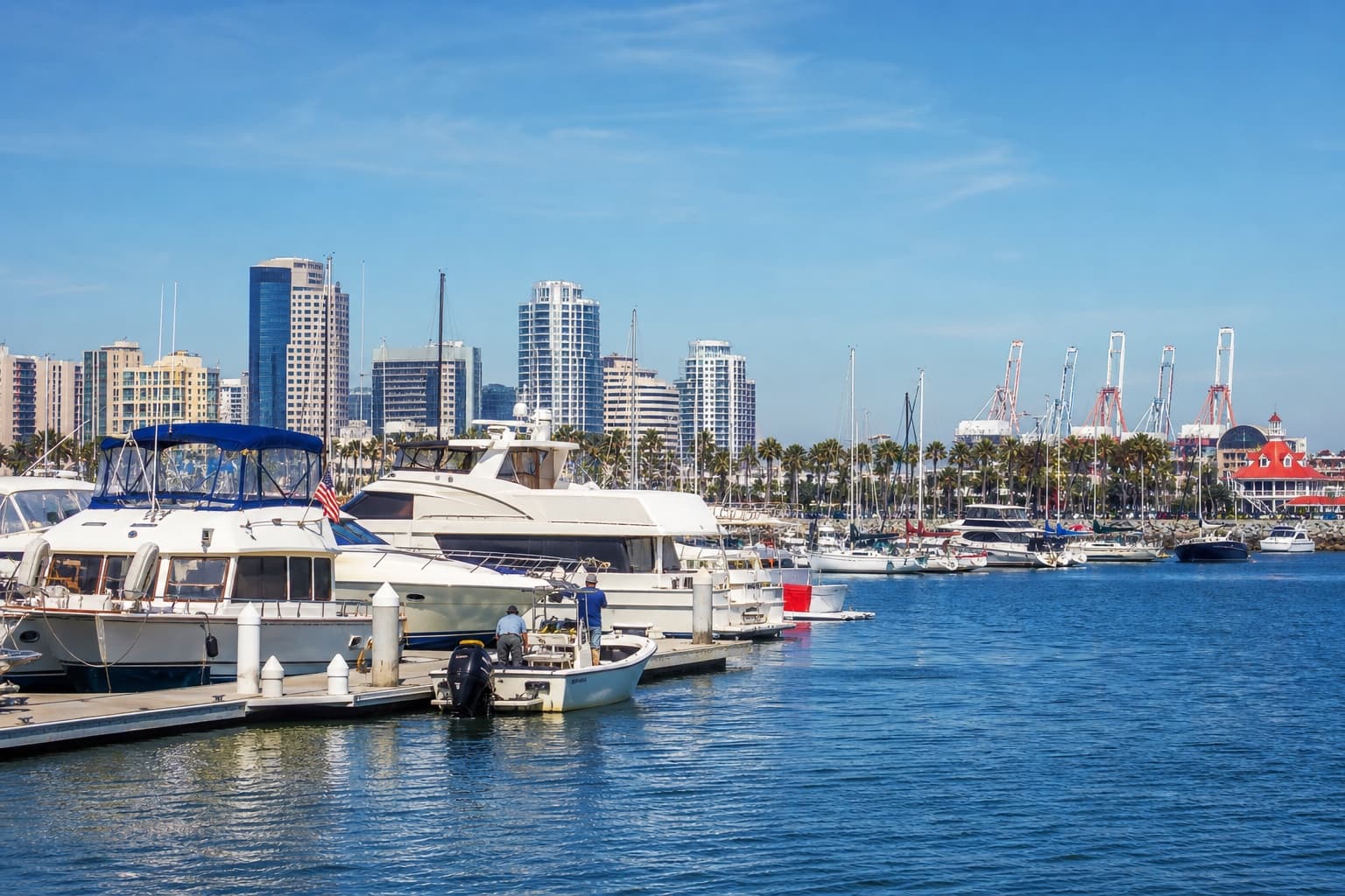 Marina view representing Long Beach